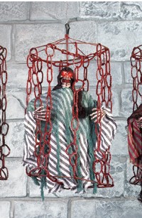 Unbranded Gruesome Horror - Caged Reaper w Light n Sound