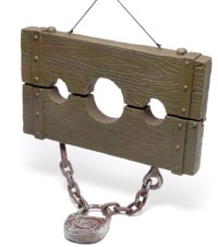 Unbranded Gruesome Horror - Jumbo Stocks with Lock and Chain