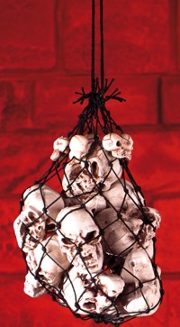 Unbranded Gruesome Horror - Net Bag of 12 Skulls