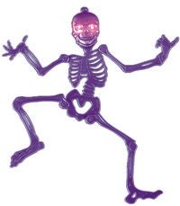 Unbranded Gruesome Horror - Posable Neon Skeleton (B/O)