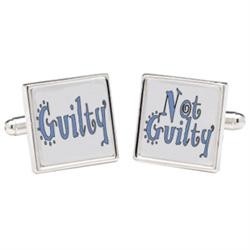 Unbranded Guilty / Not Guilty Cufflinks