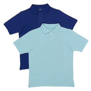 Guise Polo Shirts- Royal Blue and Sky Blue- Medium- Pack of 2