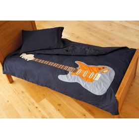 Unbranded Guitar Duvet Set (Single)