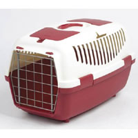 Small Dog Or Cat Carrier Heavy duty, plastic cat carrier with stainless steel grill door, carrying h
