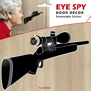Unbranded (Gun) Eye Spy - Peep Hole Door Stickers