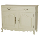 Gustavian cream painted buffet furniture