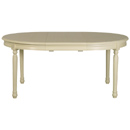 Gustavian cream painted extending dining table