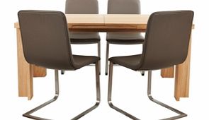 Unbranded Gusto Extending Dining Table and 4 Chairs