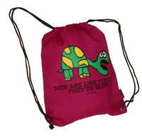 David and Goliath Gym Bag - Men are like Turtles they`re slow! This bag is ideal for the gym