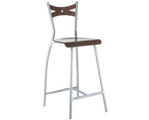 Unbranded Hadleigh medium stool with wooden seat