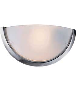 Unbranded Half Flush Nickel Wall Light
