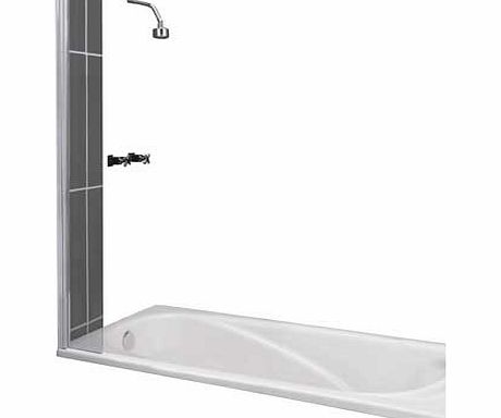 Unbranded Half Framed Clear Shower Splashguard