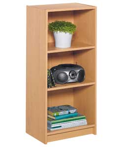 Unbranded Half Width Small Extra Deep Beech Finish Bookcase