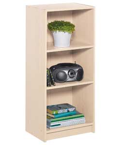 Unbranded Half Width Small Extra Deep Maple Effect Bookcase