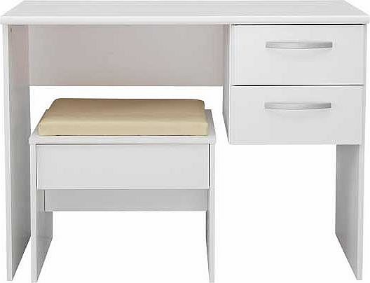 Unbranded Hallingford Dressing Table and Stool - White