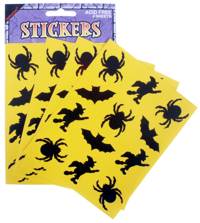 Halloween Silhouette Stickers - four sheets of 12