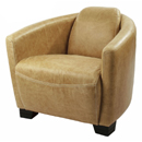 Halo Golden Lush leather Rocket armchair furniture