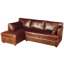 The Halo Mocca leather mini corner sofa is available in both a left or right handed sofa and hand