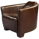 The Halo leather tub chairs are made to exacting standards using only the highest quality leathers