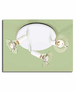 Halo White R50 3 Spot Metal Plate