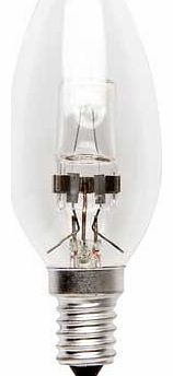 These Halogen Saver 28W SES Candle bulbs come in a pack of 4 and can be used with a dimmer switch. Each light bulb has an approximate life of 2000hrs and an energy class rating of D. Pack of 4. 28 watts. Energy class D. Can be used with a dimmer swit