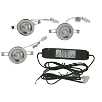 Halogen Dwnlight Kit Chrome Fixed 68mm