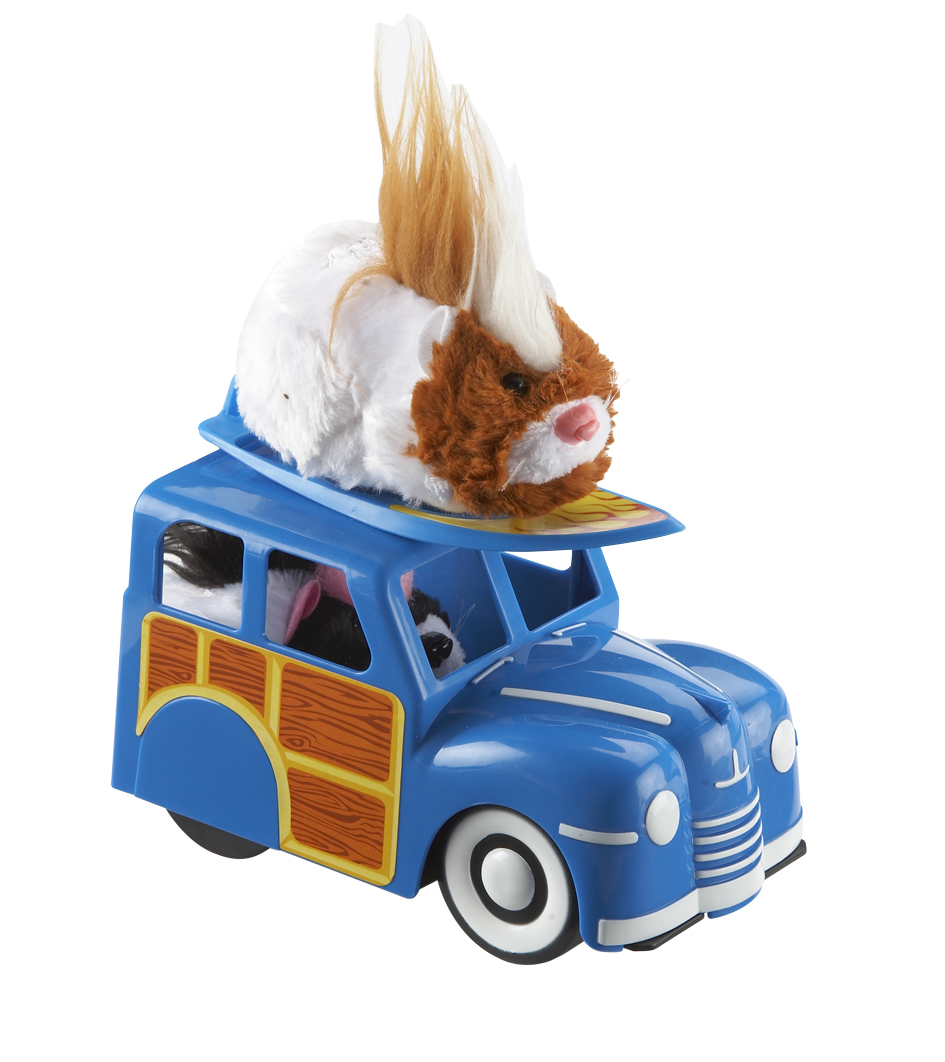 Unbranded Hamster Playsets - Woody Wagon and Surfboard