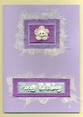 Handmade Card for Her (Lilac Flower)