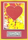 Handmade Card (Red Heart)