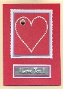 Now you can finish off the perfect gift  for your loved one with this beautiful hand made card
