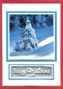 Handmade Christmas Card (Snow Covered Tree)