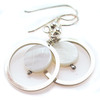 Sterling silver and pearly-white mother of pearl add a touch of class to evening or daywear.