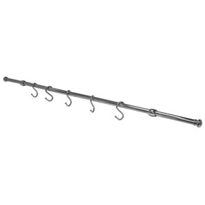 Unbranded Hanging Rail and 10 Hooks