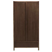 This double wardrobe from the Hanoi range comes in walnut effect finish and offers lots of storage f