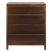 Unbranded Hanoi 4 drawer Chest, Walnut effect