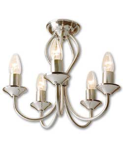 Hanover Satin Silver 5 Light