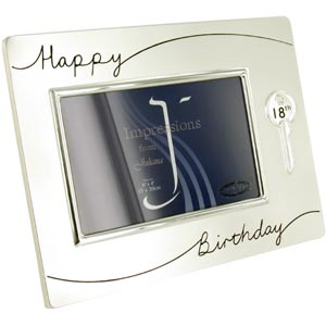 This Happy 18th Birthday Key Photo Frame is a great gift for that very special coming of age.The Hap