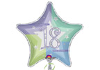Unbranded Happy 18th Birthday Star Helium Balloon