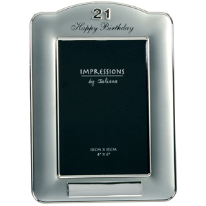 Unbranded Happy 21 Birthday Plaque Photo Frame