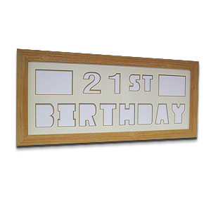 Unbranded Happy 21st Birthday Create a Pix Mount Photo Frame