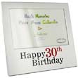 Happy 30th Birthday Aluminium Photo Frame