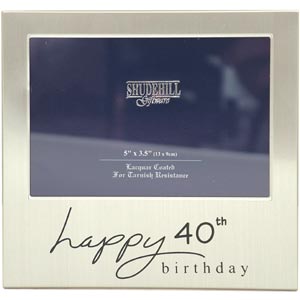 Unbranded Happy 40th Birthday Photo Frame