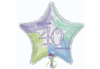 Unbranded Happy 40th Birthday Star Helium Balloon