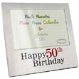 Happy 50th Birthday Aluminium Frame