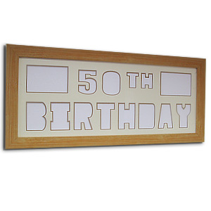 Unbranded Happy 50th Birthday Create a Pix Mount Photo Frame