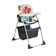The Chicco Happy Snack high chair comes complete with a five point safety harness, a removable tray,