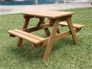 Unbranded Hardwood Junior Picnic Table: 80 x 71 x 53cm