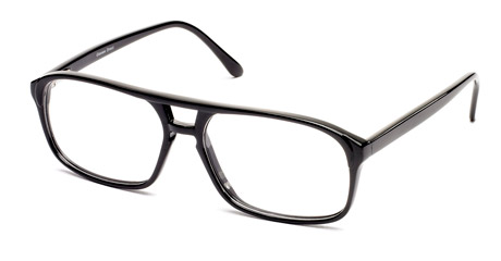 What a crackingly contemporary take on mens classic aviator glasses! Harolds large square full-rimme