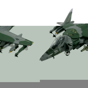 A detailed  collector quality diecast replica of the Harrier AV-8B US Navy Night Attack. Each Armour
