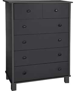 Unbranded Harris 4   2 Drawer Chest - Black